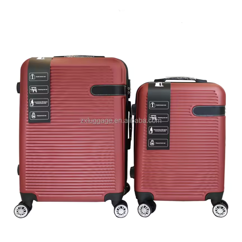 Luxury 3PCS Designer Luggage Set – 20/24/28” Travel Suitcases with Brown Accents. - Image 3