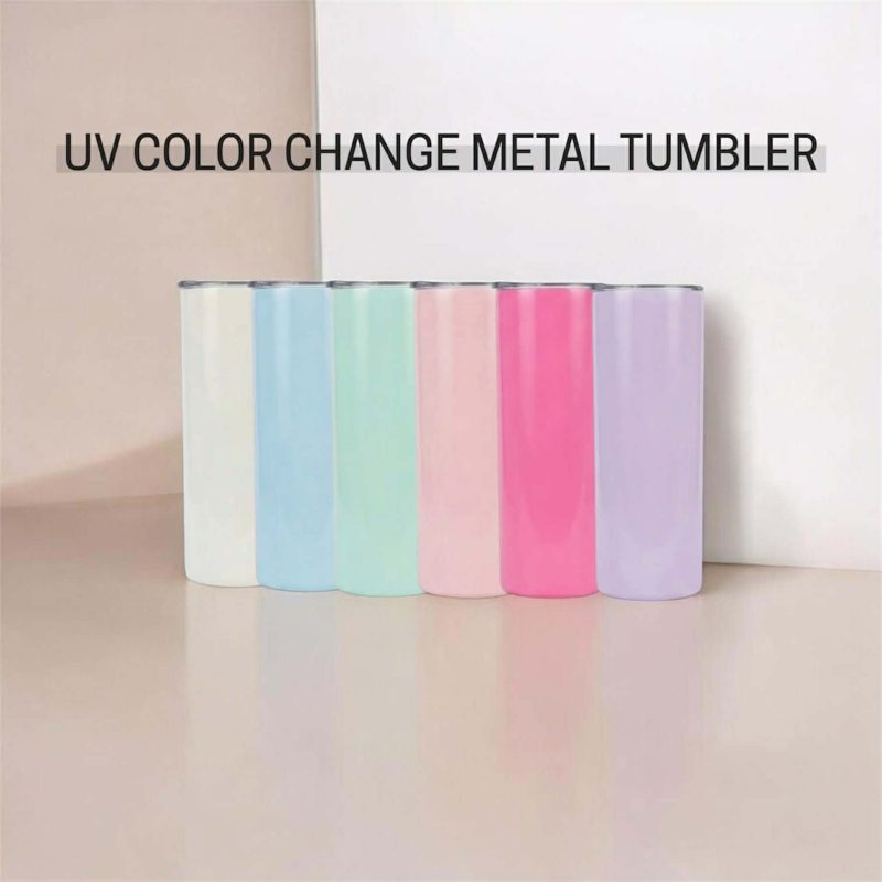 UV COLOR CHANGE METAL TUMBLER