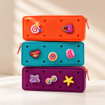 Arnnel DIY Silicone Pencil Case for Kids - Customizable Pen Bag & Organizer - Size M-M2