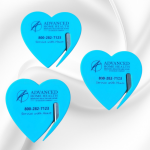 Mini Safety Letter Opener Heart Shape | Plastic Envelope Cutter for Office School Home Use