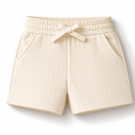 Arnnel Organic Cotton Toddler Boy Shorts – Breathable Jacquard Knit Summer Shorts, 6M–6T
