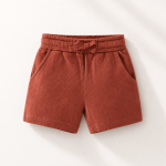 Organic Cotton Toddler Boy Shorts – Soft Breathable Jacquard Knit Summer Shorts-DR