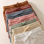 Organic Cotton Toddler Boy Shorts – Soft Breathable Jacquard Knit Summer Shorts - Main