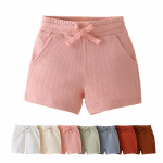 Arnnel Organic Cotton Toddler Boy Shorts – Breathable Jacquard Knit Summer Shorts, 6M–6T