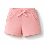 Organic Cotton Toddler Boy Shorts – Soft Breathable Jacquard Knit Summer Shorts-P
