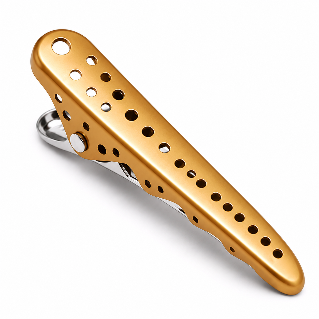 Professional Handmade Adjustable Durable Matte Shark Aluminum Hair Cut Partition Clip for Hairstylist Barber Styling – Salon Hair Sectioning Clip-Gold