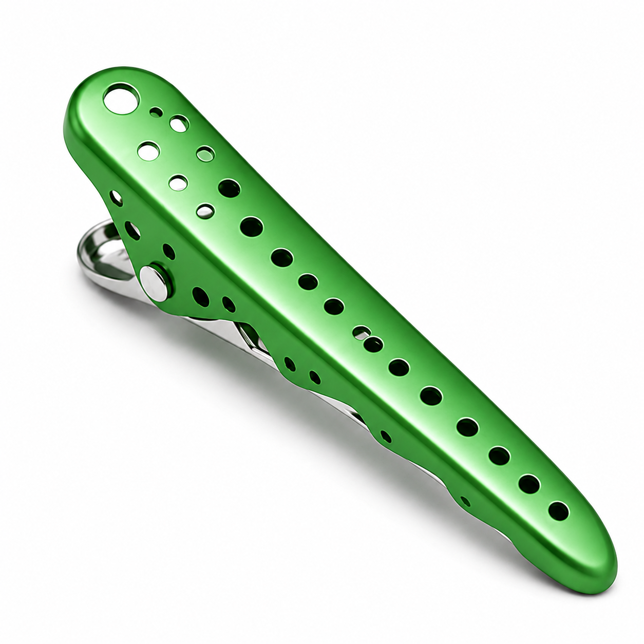 Professional Handmade Adjustable Durable Matte Shark Aluminum Hair Cut Partition Clip for Hairstylist Barber Styling – Salon Hair Sectioning Clip-Green