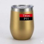 Personalized Glitter Wine Mug 12oz – Stainless Steel