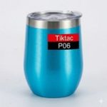 Personalized Glitter Wine Mug 12oz – Stainless Steel