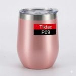 Personalized Glitter Wine Mug 12oz – Stainless Steel