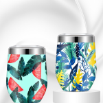 12oz Rose Gold Insulated Stainless Steel Wine Tumbler