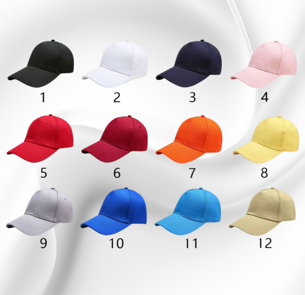High-Quality Solid Color OEM Embroidered Customizable Logo Baseball Cap