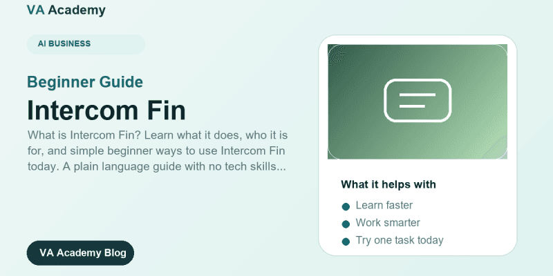 Intercom Fin for Beginners: A Practical Starter Guide (2026)