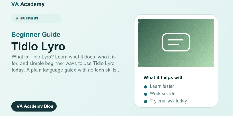 Tidio Lyro for Beginners: A Practical Starter Guide (2026)