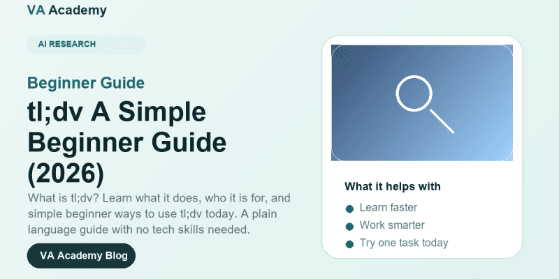 What Is tl;dv? A Simple Beginner Guide (2026)